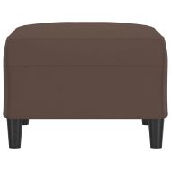 Табуретка, кафява, 70x55x41 см, изкуствена кожа