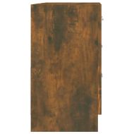 Шкаф за мивка, опушен дъб, 63x30x54 см, инженерно дърво