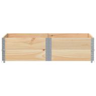 Палетни страници, 2 бр, 150x100 см, борова дървесина масив