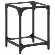 Маса за кафе с прозрачен стъклен плот 30x30x40 см стомана