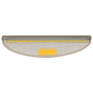 Изтривалки за стълби, 10 бр., 56x17x3 см, бежови, полукръгли