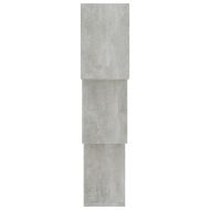 Квадратни стенни рафтове, бетонно сиви, 68x15x68 см