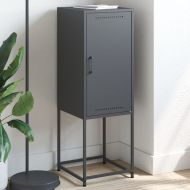 Висок шкаф, антрацит, 36x39x107 см, стомана