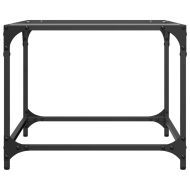 Маси за кафе с прозрачен стъклен плот 2 бр 50x50x40 см стомана