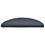 Изтривалки за стълби 15 бр. 56x17x3 см, тъмносиви и сини, полукръгли