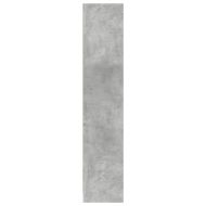 Библиотека, бетонно сива, 57x28,5x107,5 см, инженерно дърво
