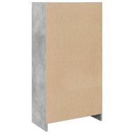 Библиотека, бетонно сива, 57x28,5x107,5 см, инженерно дърво