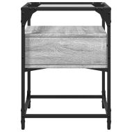 Нощни шкафчета 2 бр сив сонома 40x40x55 см инженерно дърво