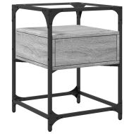 Нощни шкафчета 2 бр сив сонома 40x40x55 см инженерно дърво