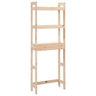 Етажерка за тоалетна, 63x26x171 см, масивна борова дървесина