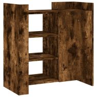 Сайдборд, опушен дъб, 73,5x35x75 см, инженерно дърво