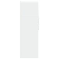 Висок шкаф, бял, 50x42,5x124 см, инженерно дърво