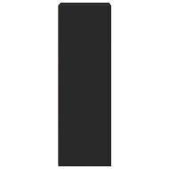 Висок шкаф, черен, 50x41x124 см, инженерно дърво