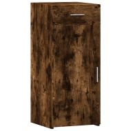 Бюфет, опушен дъб, 40x42,5x93 см, инженерно дърво