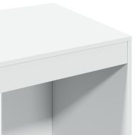 Офис бюро, бяло, 103,5x56,5x94 см, инженерно дърво