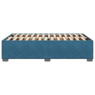 Рамка за легло, синя, 120x200 см, кадифе