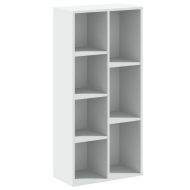 Библиотека, бяла, 50x25x105 см, инженерно дърво