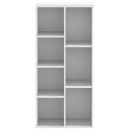 Библиотека, бяла, 50x25x105 см, инженерно дърво