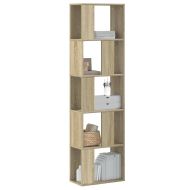 Библиотека 5 рафта сонома дъб 45x23,5x162,5 см инженерно дърво