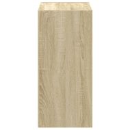 Библиотека, дъб сонома, 68,5x32x68,5 см, инженерно дърво