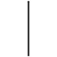 Резервна табла за легло, опушен дъб, 100 см, инженерно дърво и стомана