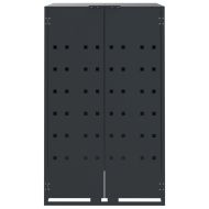 Навес за 5 коша за боклук на колела 345x79x117 см стомана