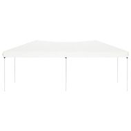 Сгъваема парти палатка, бяла, 3x6 м