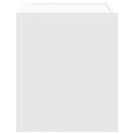 Нощно шкафче за стенен монтаж, бяло, 45x30x35 см