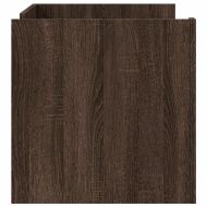 Кафе маса, кафяв дъб, 100x50x50 см, инженерно дърво