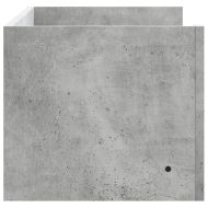 Стенен рафт, бетонно сив, 100x35x30,5 см, инженерно дърво