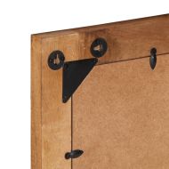 Огледало за баня 50x70x2,5 см мангово дърво масив и стъкло