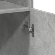 Висок шкаф, бетонно сив, 80x42,5x185 см, инженерно дърво