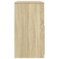 Тоалетка и табуретка, сонома дъб, 60x40x113,5 см