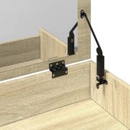 Тоалетка и табуретка, сонома дъб, 60x40x113,5 см