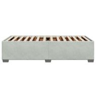 Рамка за легло без матрак, светлосива, 100x200 см, кадифе