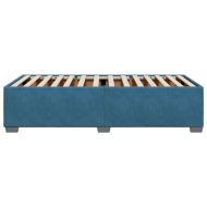 Рамка за легло, синя, 90x190 см, кадифе