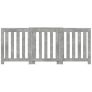 Капак за радиатор, бетонно сив, 205x21,5x83,5см инженерно дърво