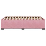 Рамка за легло, розова, 120x200 см, кадифе