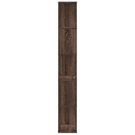 Библиотека 5 рафта кафяв дъб 45x23,5x162,5 см инженерно дърво