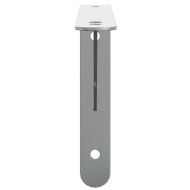 Скоби за рафт 4 бр 23,5x2,5x15,5 см сребрист неръждаема стомана