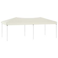 Сгъваема парти шатра, кремава, 3x6 м