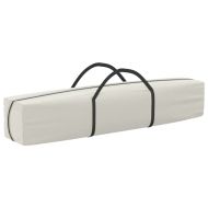 Сгъваема парти палатка, кремава, 3x3 м