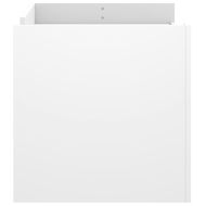 Кафе маса, бяла, 100x50x50 см, инженерно дърво