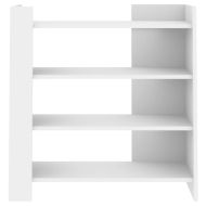 Сайдборд, бял, 73,5x35x75 см, инженерно дърво