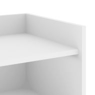 Сайдборд, бял, 73,5x35x75 см, инженерно дърво