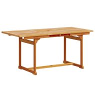 Градински трапезен комплект, 5 части, акация масив и textilene