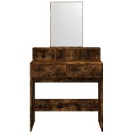 Тоалетка с огледало, Опушен дъб, 80x41x144,5 см