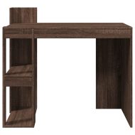Офис бюро, кафяв дъб, 103,5x56,5x94 см, инженерно дърво