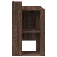 Офис бюро, кафяв дъб, 103,5x56,5x94 см, инженерно дърво