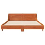 Рамка за легло без матрак, восъчнокафяв, 150x200 см, бор масив